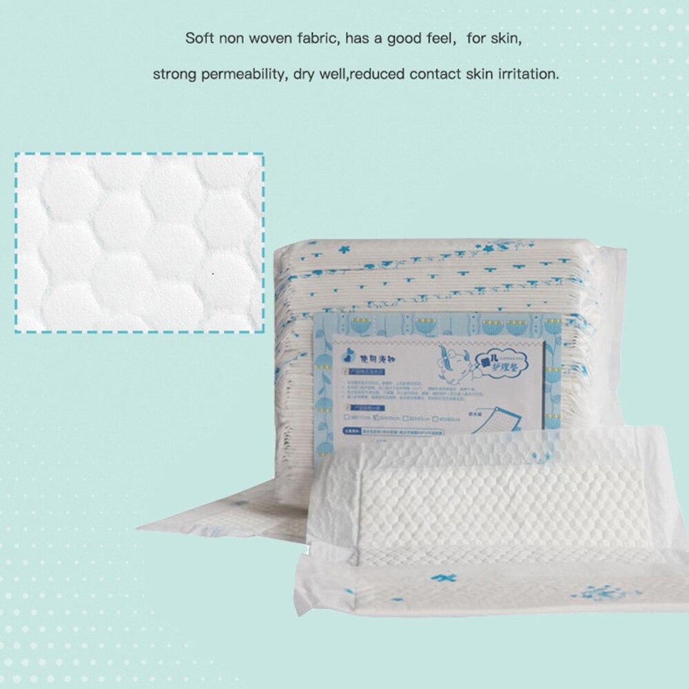 Coussinets changeants jetables | Protection de lit pour bébé, 100 pièces/paquet, absorbance lourde