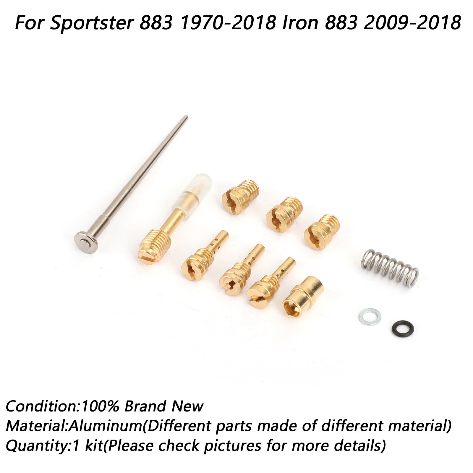 Areyourshop For Sportster 883 1970 Iron 883 Carburetor Rebuild Repair Kit CARBURETOR Motorcycle Engine Parts