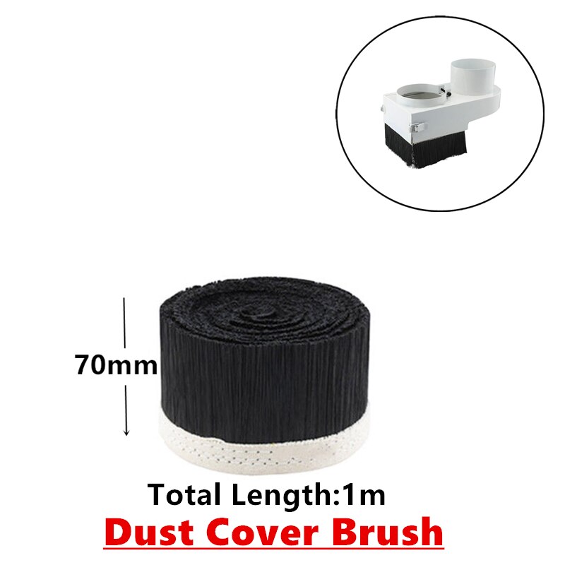 CNC Router Dust Shoe Nut 70/75/80/85/90/100mm Spindle Engraving Milling Machine Brush Cleaner Woodworking Tools CNC Dust Cover: 70mm Width.