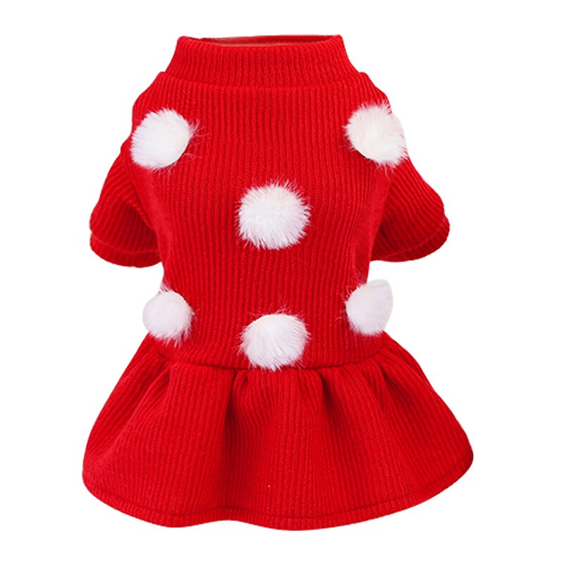 Femme chien robes Dot modèle été chien vêtements princesse fille jupe Style coréen pull à la pour petit et moyen chien: R / M
