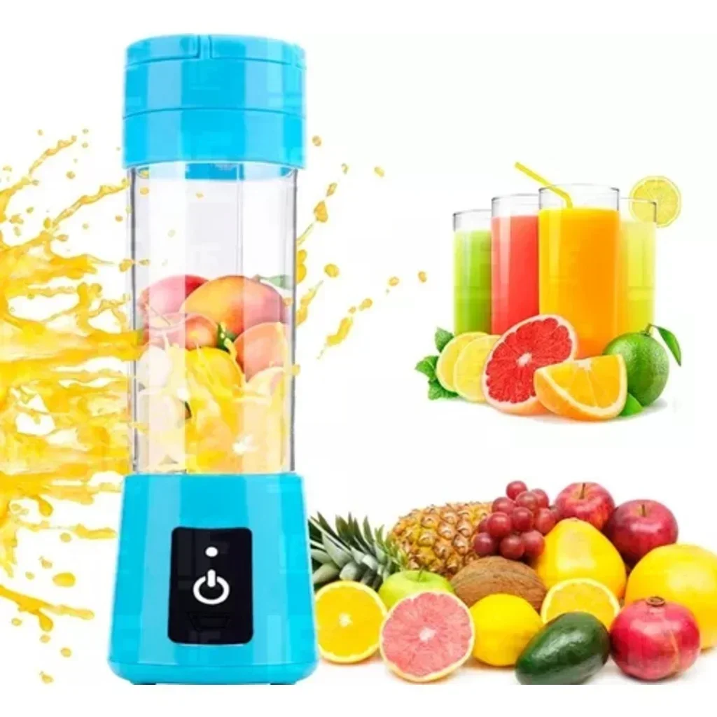Bærbar mini usb-oppladbar blender med 380ml reisefruktjuicerkopper, håndholdt smoothie-maskin for shakes og juice på farten