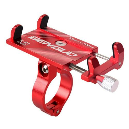 Bike Mount Fiets Telefoon Houder Aluminium Lichtgewicht Ondersteuning Fietsstuur Houder Rack Fietsen Accessoires: red