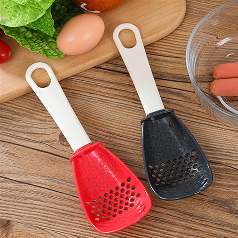 Cocina triturador portátil multipropósito de machacador de cocina triturador de cocina cuchara colador herramientas