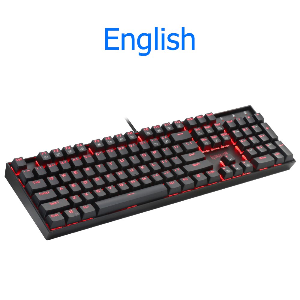 Redragon Mitra K551 USB Tastiera Da Gioco Meccanica Blu Interruttore FAI DA TE 104 Chiave Retroilluminato PC Gamer Russo Keycaps O Spagnolo etichetta: K551