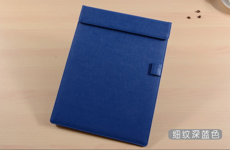 Candy A4 document conferentie papier map flap notepad documenten briefpapier organizer menu cover kantoor schoolbenodigdheden 1212B: blue