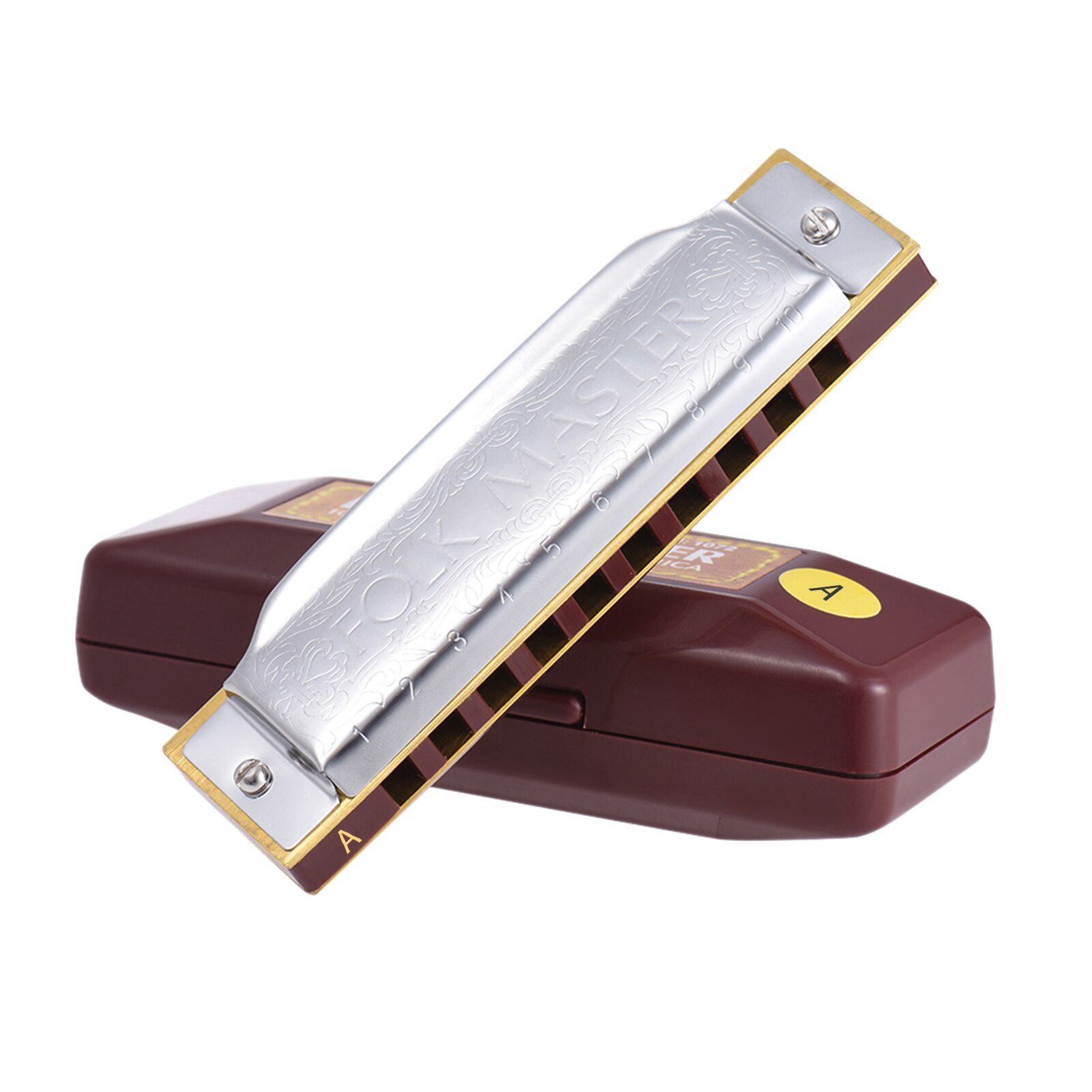 Suzuki 10-Hole Harmonica - Key of C - 20 Tones - Beginner & Student Model: A