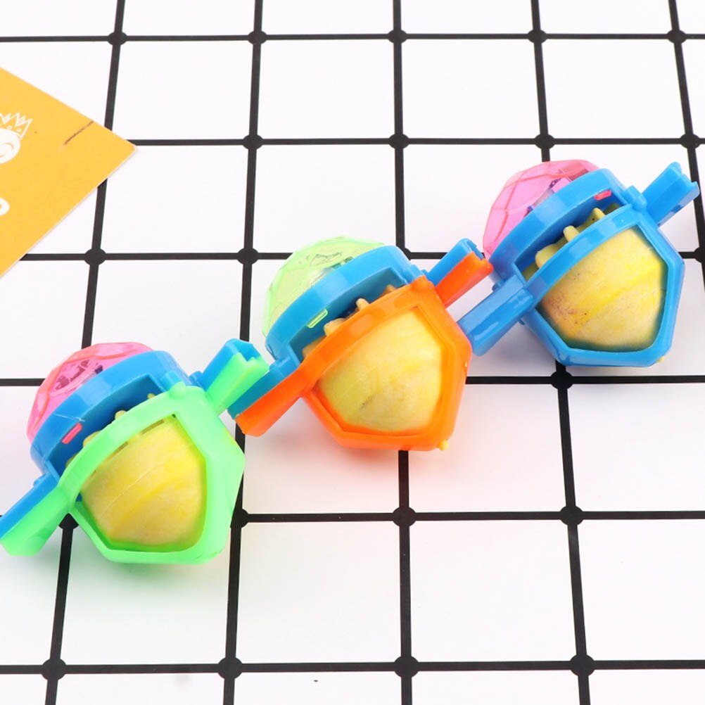 10 Stuks Willekeurige Kleur Fun Kids Tol Fluitje Gyro Speelgoed Blazen Rotatie Stress Desktop Tol Speelgoed Kids #40