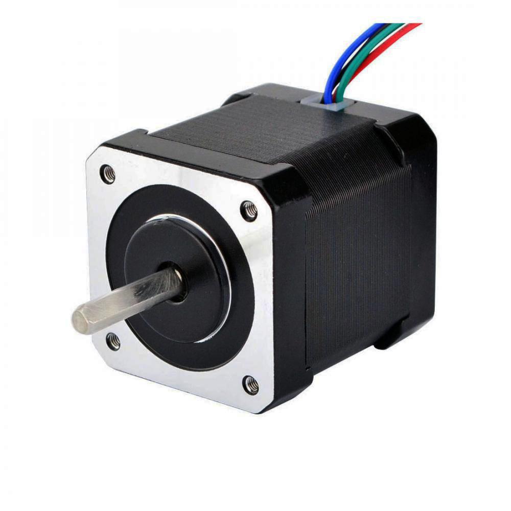 Nema17 Stepper Motor 48mm 42 Motor Full D-cut Shaft Nema 17 Step Motor 59Ncm 2A 4-lead w/ 1m Cable & Connector