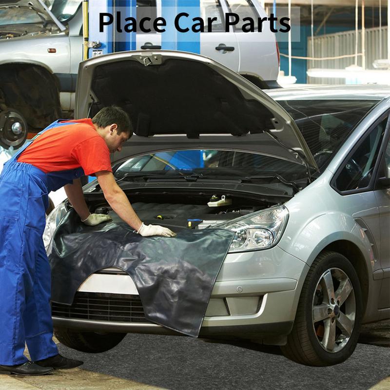 Tappetino per Garage vaschetta di scarico dell'olio strato di supporto in gomma impermeabile tappetini di contenimento antiscivolo per pavimenti in Garage tappeto per Garage in tessuto