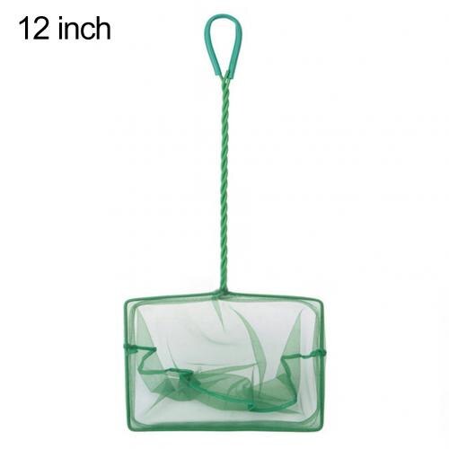 Draagbare Aquarium Vis Garnalen Quick Catch Netto Mesh Visnet Lange Handvat Tool Aquarium Aquarium Visnet Landing Fish Tank netto: 12Inch