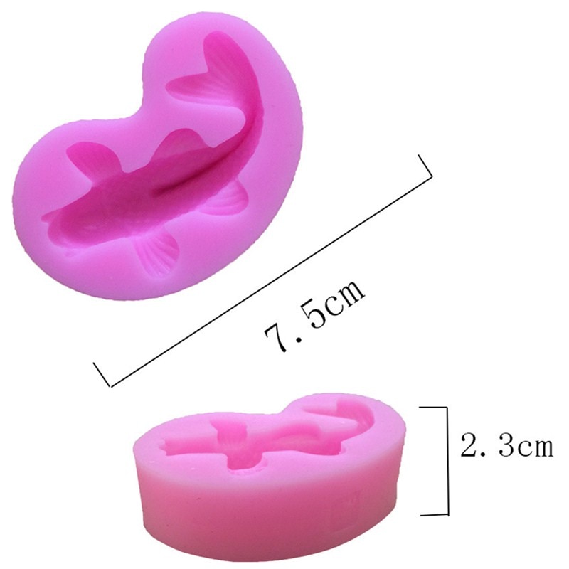 Aouke w kształcie ryby silikonowe formy robić czekolady, ciasta i masy cukrowej gliny formy kuchnia gotowanie dekoracji narzędzie robić ciasta