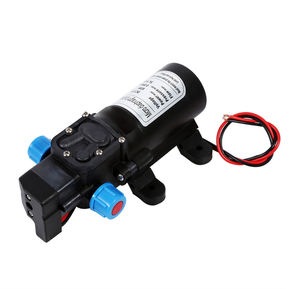 Durable 12V 60W 5L/Min High Pressure Water Pump Diaphragm Water Pump Self Priming Pump Automatic Switch Water Sprayer Car Wash