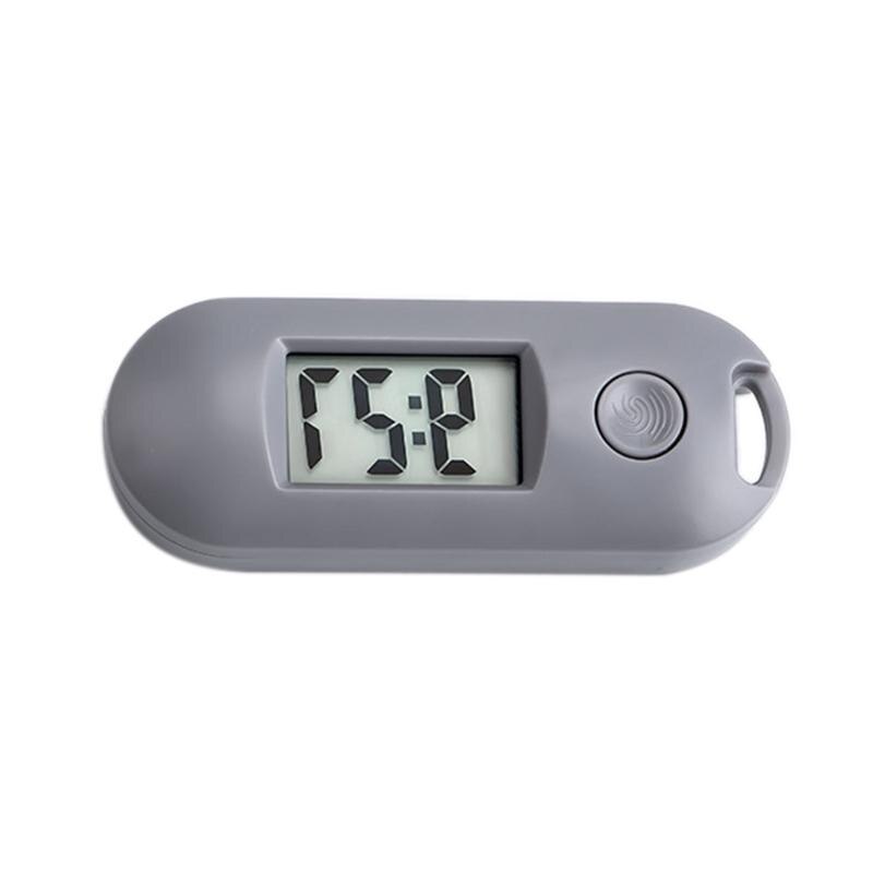 Portable Silent Digital Electronic Clock for student Exam Study Library Mini Pocket Watch Green Backlight LCD Display T3EC: Grey