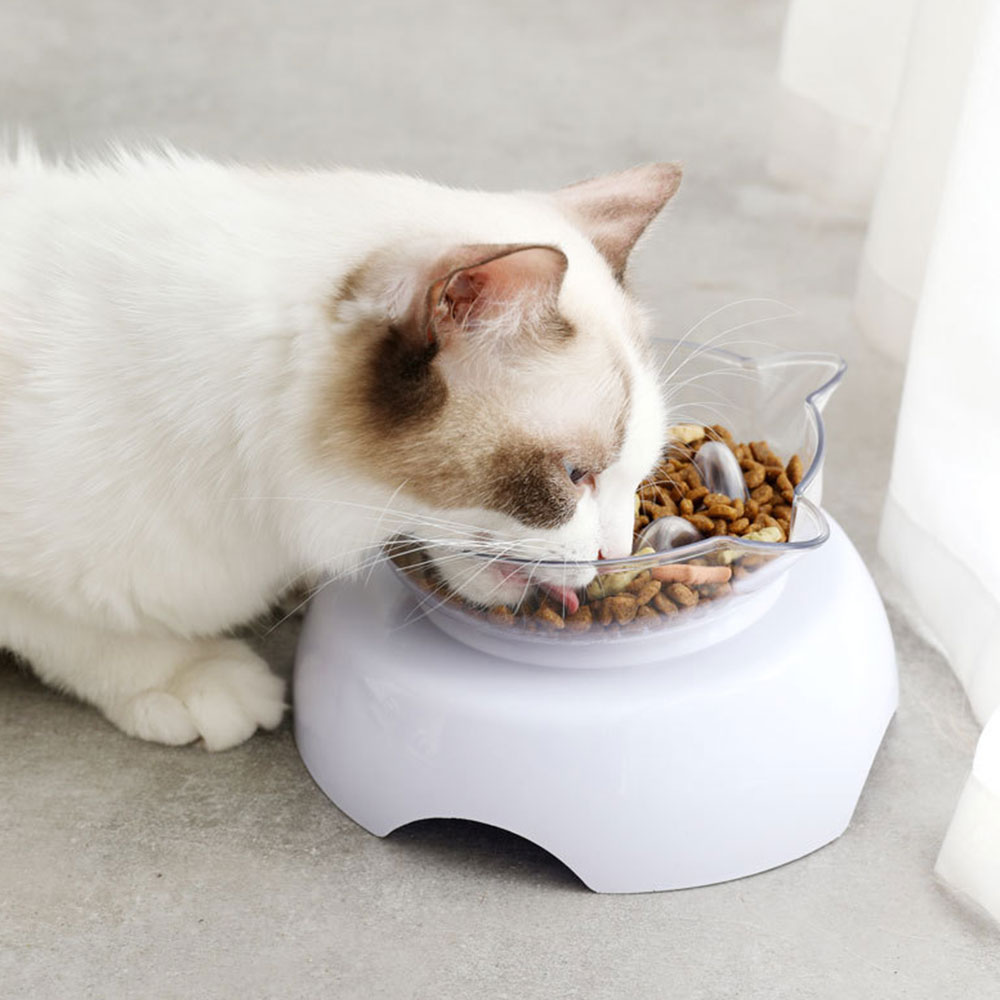 Kantelbare kattenbak, hondenvoerbak, draaibare, verstelbare waterplaat voor huisdieren, voerbak voor huisdieren, nekbescherming, voerbak voor honden, voerbak voor huisdieren