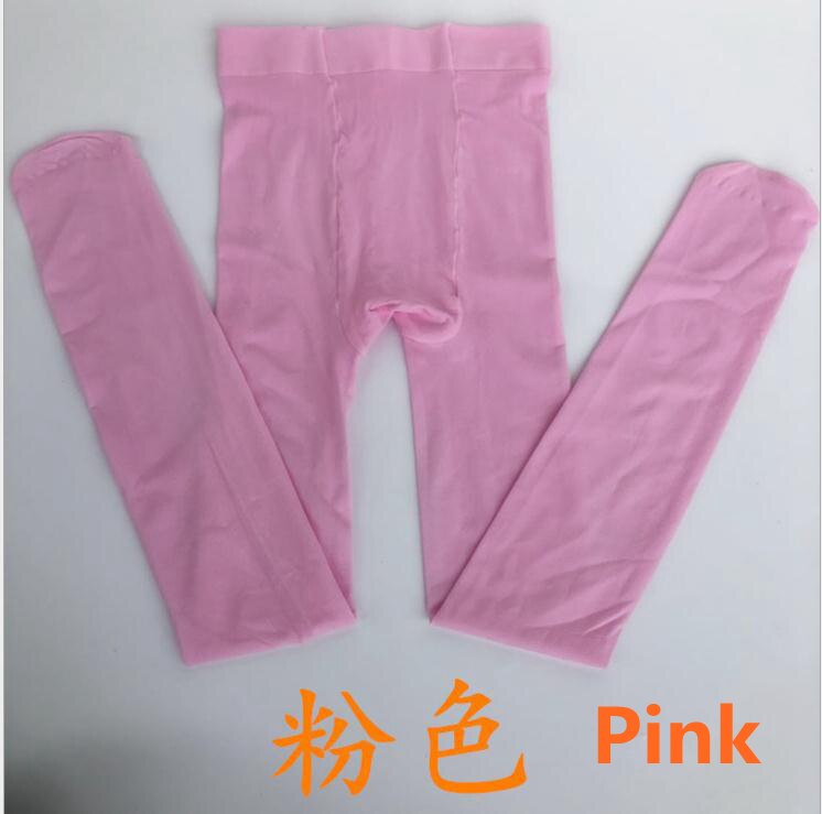 women 80D Velvet Multi colored girls stockings,anti-hook footless tights stocking dance Pantyhose female winter: Pink