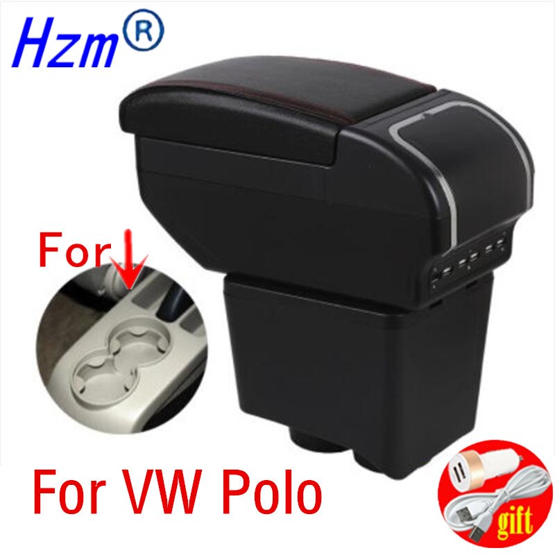 For VW Polo Mk4 2002 Polo Vivo Center Centre Console Storage Box Armrest 2003 2004 2005 2006 2007