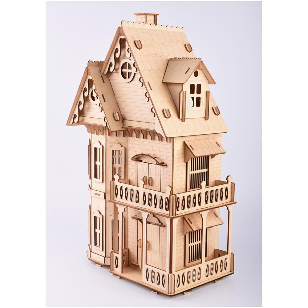 Beroemde Nationale Attracties Hoge Precisie Lasersnijden Puzzel 3D Houten Puzzel Modelbouw Kits-Nederlandse Windmolen: Gothic