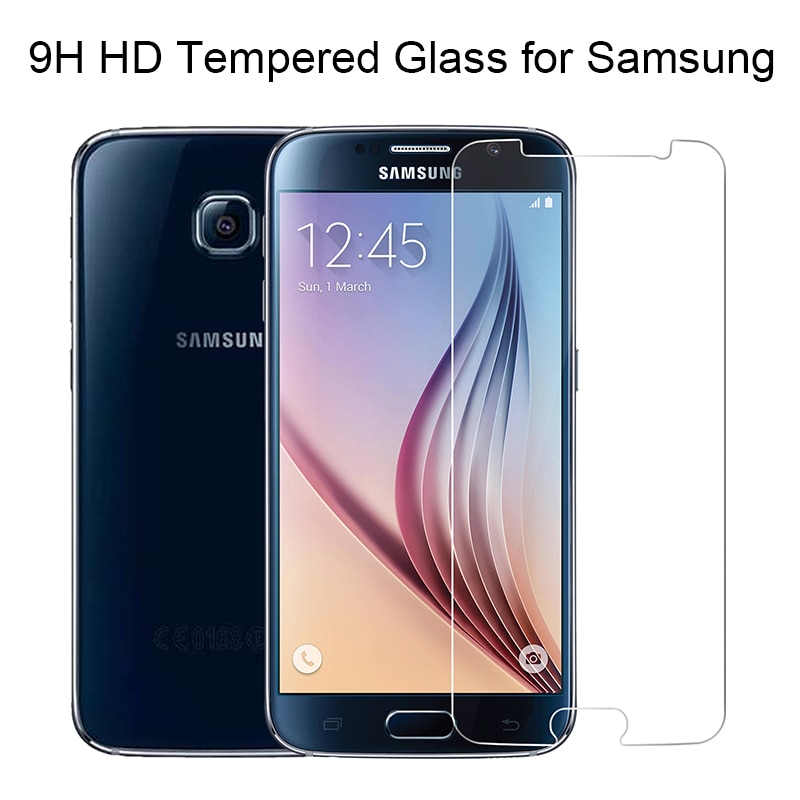 9H HD Hard Phone Screen Protector Tempered Glass for Samsung Galaxy S6 S7 S2 Protective Film for Samsung S5 Mini S4 S3 Neo S III