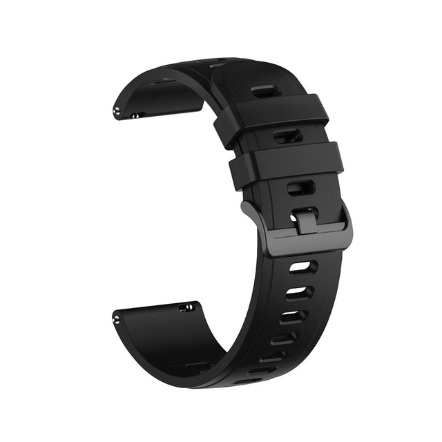 Bracelet en Silicone pour Xiaomi Watch Color 2, Bracelet de sport pour Garmin venus 2/Vivoactive 3 4, pour Amazfit GTS 2e: M / Black