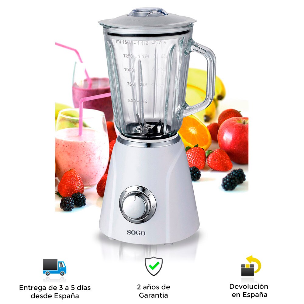 Blender Sogo Glas Glas Tumbler, Glas Kruik, Stalen Messen, Snelle, Krachtige, Draagbare, Vloeibaar, mince, Blender, Tumbler Blender