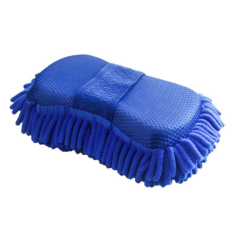 Esponja de limpeza azul para lavagem de carro, escova de lavagem, ferramenta de limpeza, polimento de microfibra, sem arranhões, lavagem de pisos de carros: Vermelho