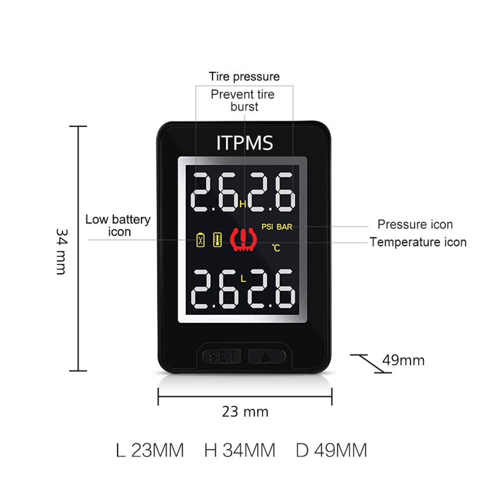 Bil tpms dæktryksmonitor system sensor overvågning trådløs ekstern intern til nissan qashqai x trail til mazda 3 6 5