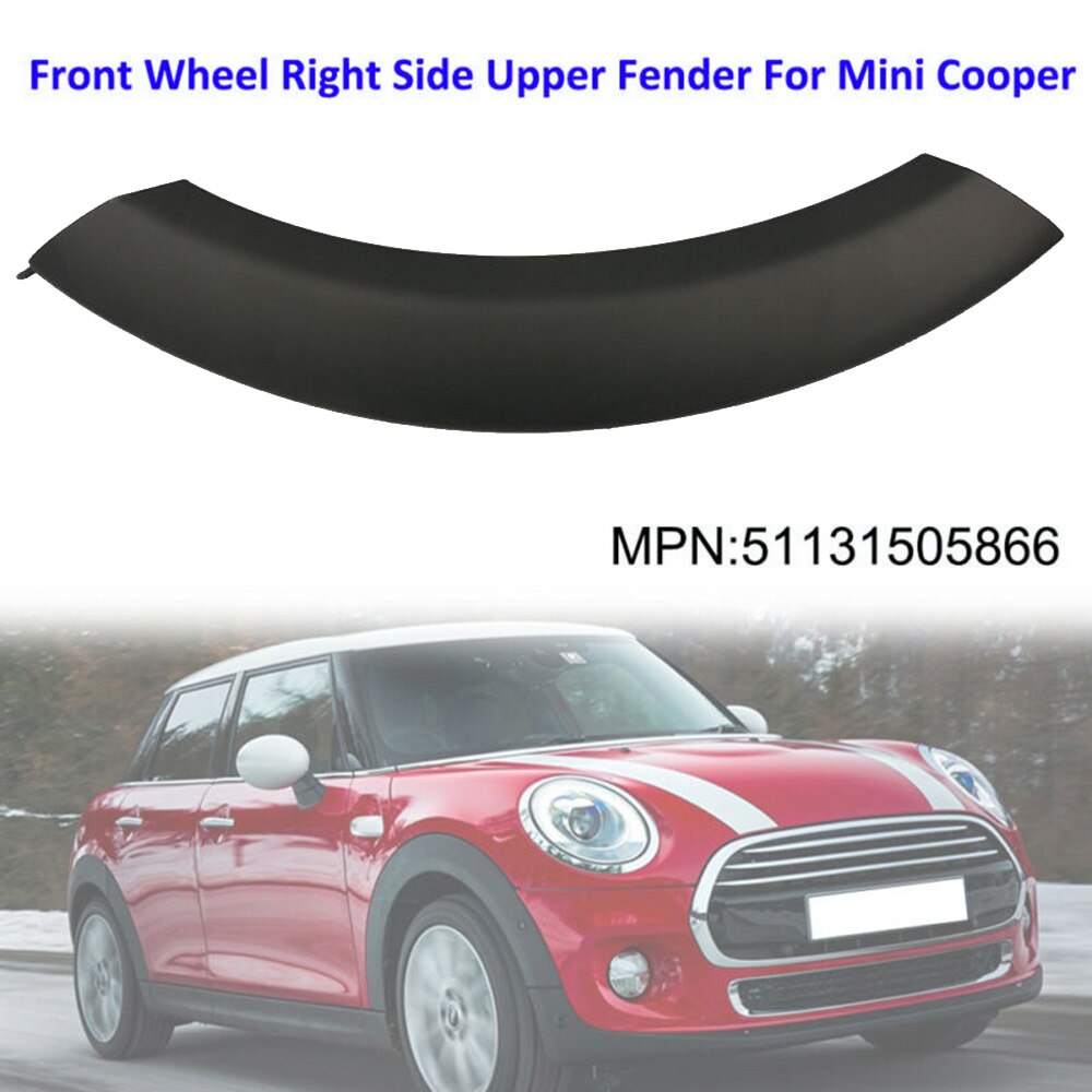 1 pc framhjul höger sida övre fender båge lock passar för mini cooper 2002 höger framhjul båge trim
