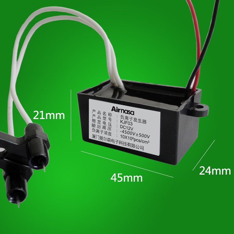 12V Negative Ion Generator Car Oxygen Bar 10 Million Concentration Without Interference to Remove Haze and Odor