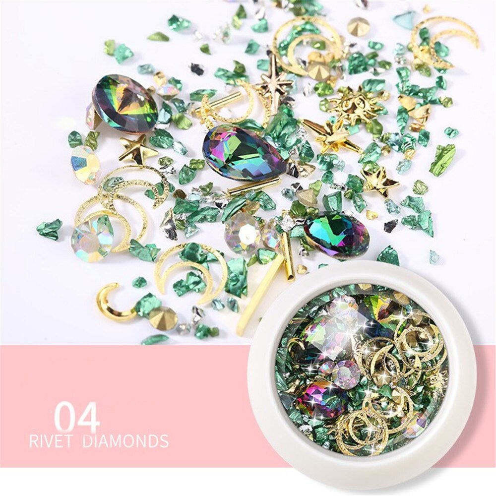 Rivet coloré mixte diamant et paillettes métalliques, décoration pour Scrapbooking, fabrication de cartes artisanales en papier: NC01-4