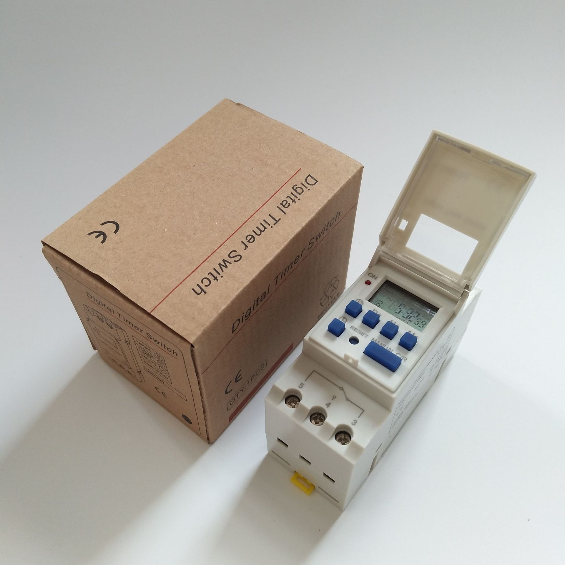 THC15A Electronic Weekly 7 Days Programmable Digital TIME SWITCH Relay Timer Control AC 220V 12V 24V 48V 16A Din Rail Mount