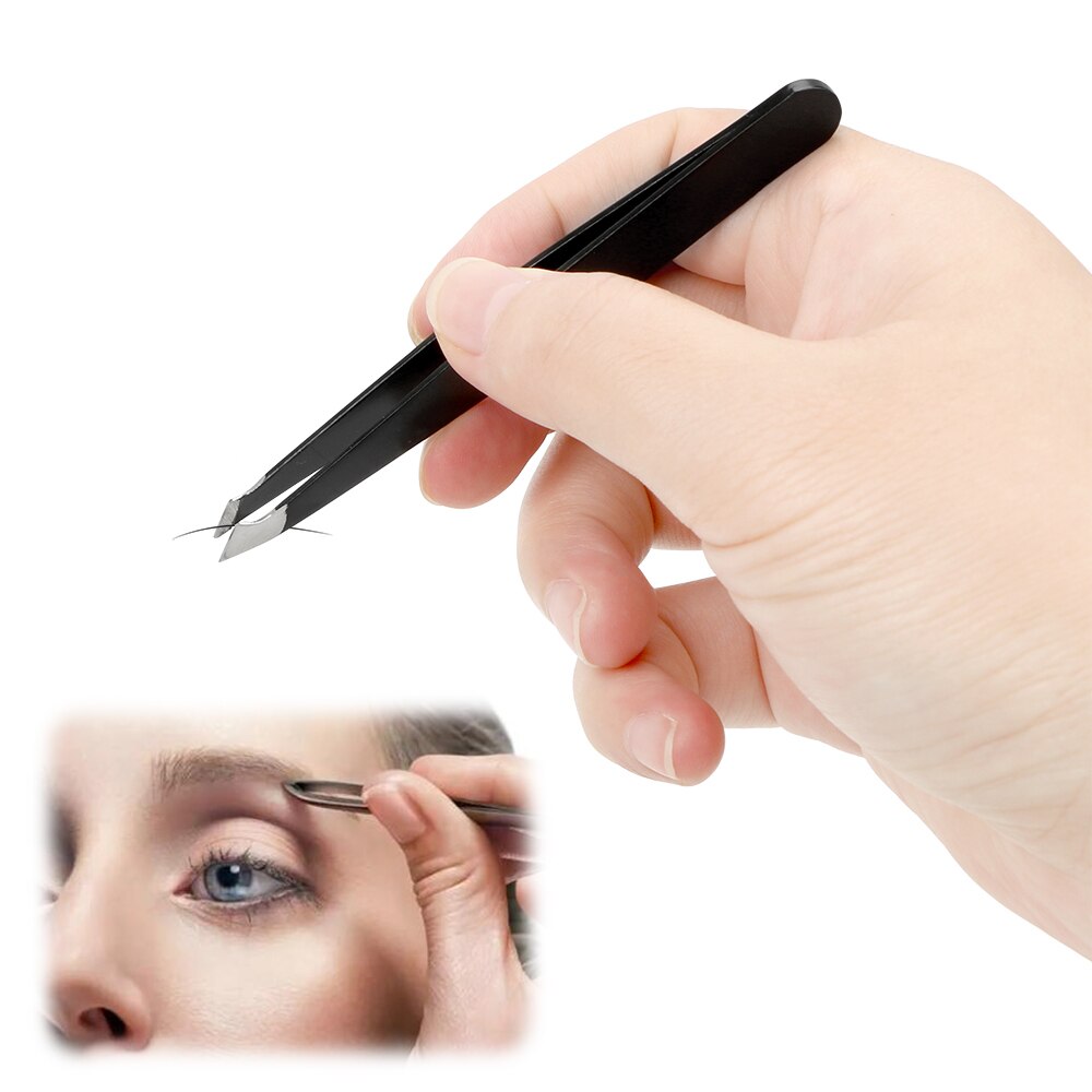 4 Piece/Set For DIY Eyebrow Industrial Precision Straight Tweezers Anti-static Stainless Steel Tweezers Repair Tools