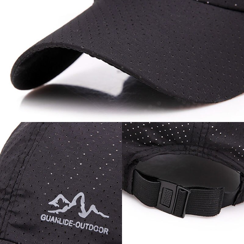 Sommarsolhatt casual baseballkepsar för kvinnor män bokstäver tryck perforerad toppad streetwear sport utomhuskeps