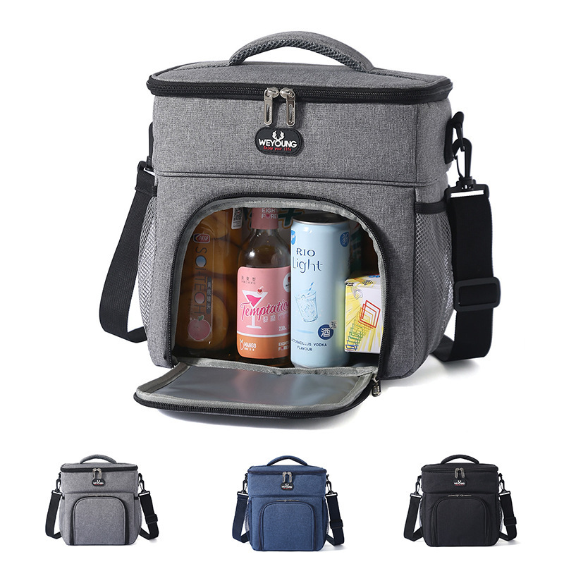Large Capacity Thermal Insulation Lunch Bag Oxford Cloth Food Storage Picnic Bags Tote Portable Cooler Box Bags