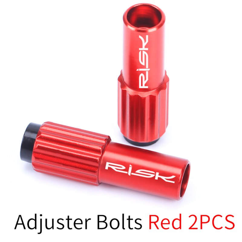 2pcs 4mm Mountain Road Bike Bicycle Inline Cable Adjuster Adapter: Red
