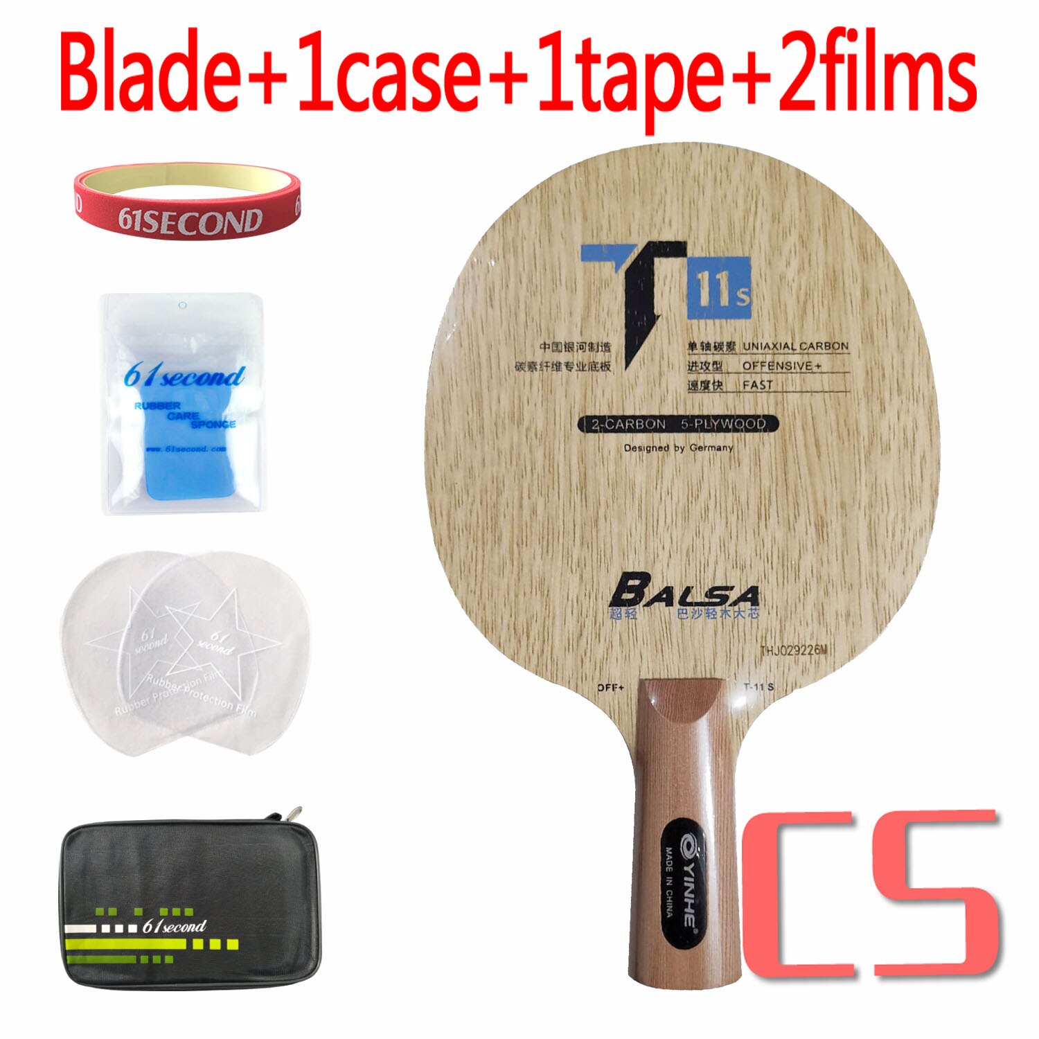 Galaxy Melkweg Yinhe T-11 + T 11 + T11 + T11S T-11S Limba Balsa Off Tafeltennis Blade Voor pingpong Racket: CS T11S with FM