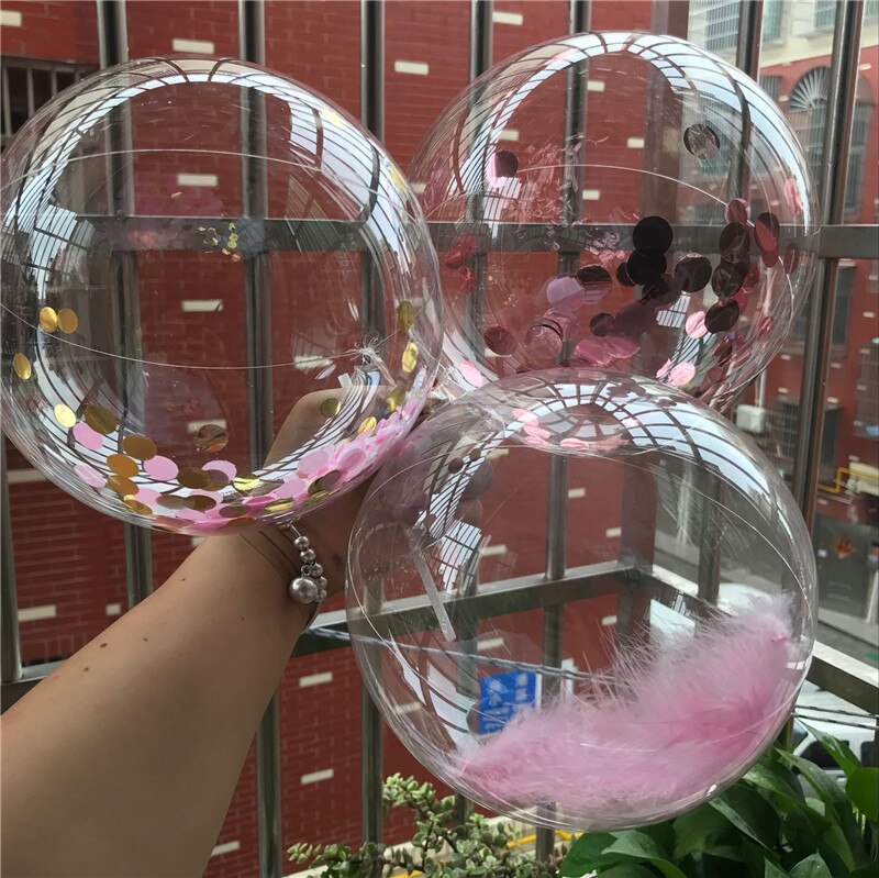 5Pcs 5Inch Clear Ballons Diy Cake Decoratie Mini Transparante Ronde Ballonnen Globos Bruiloft Baby Shower Verjaardag Feestartikelen
