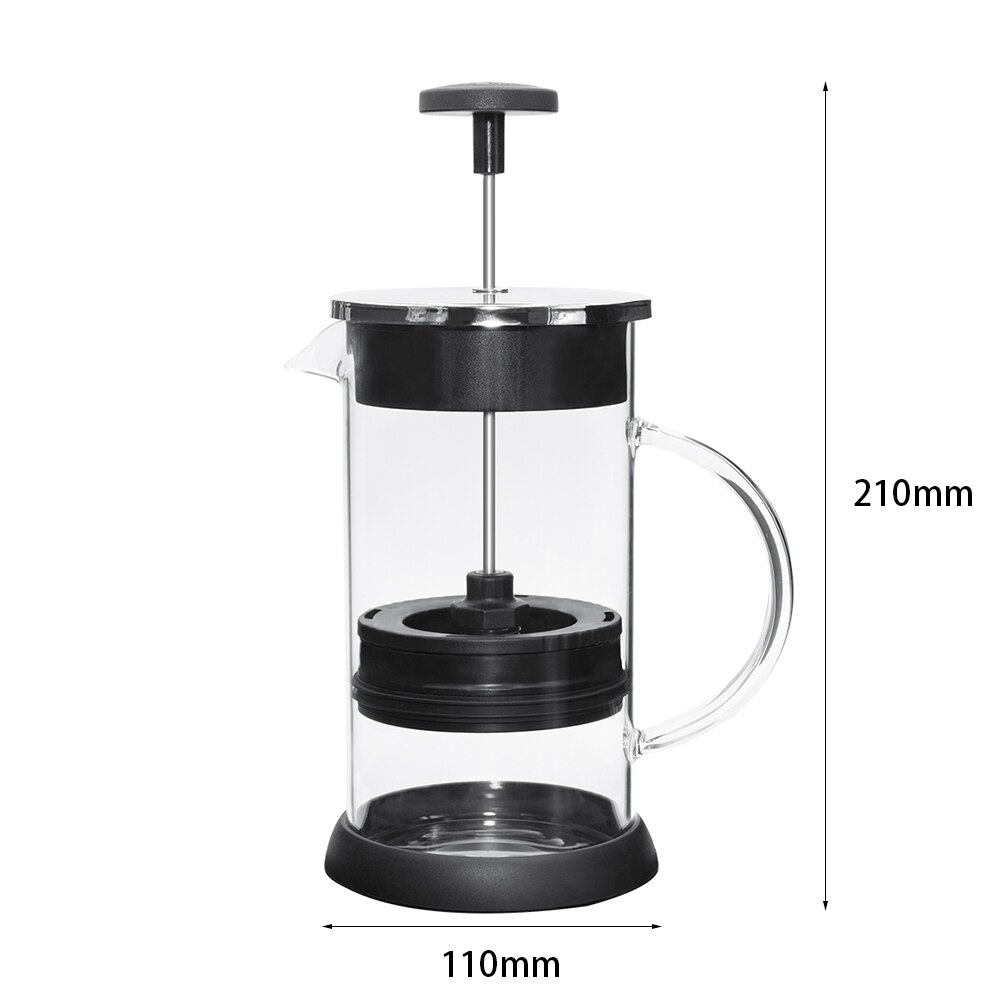 Théière en verre, cafetière à café, thé, filtre français, fabrication expresso, bouilloire, théière, ustensiles de boisson pour la cuisine