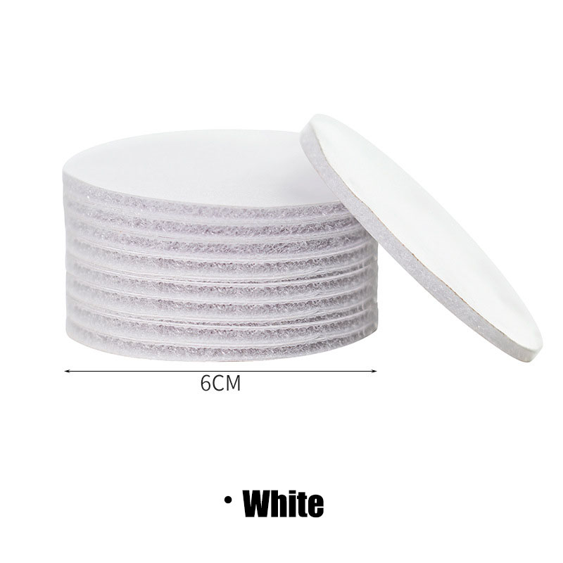 5pair Super Strong Self Adhesive Tape Fastener Stickers Hook Loop with Glue for Bed Sheet Sofa Mat Carpet Anti Slip Mat: white