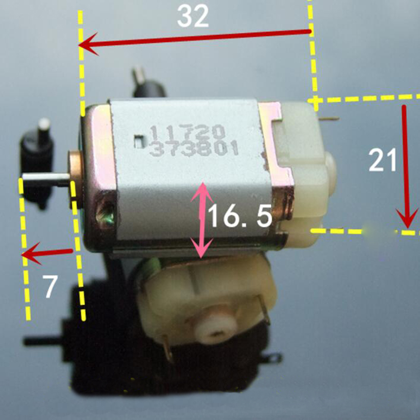1 270 Micro DC Motor 6-12V for Electrical Appliances 32*21*16.5mm