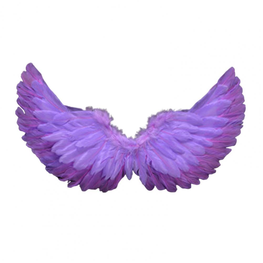 Alas de Ángel de colores brillantes, alas de plumas de Ángel, disfraz ligero, accesorios de fotografía para Cosplay con correas elásticas