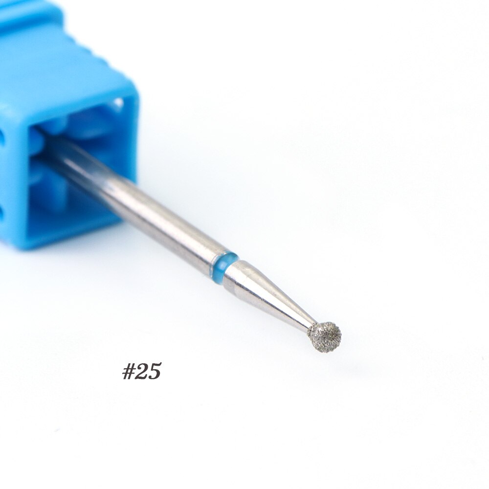 1pcs Nagel Boren Diamant Bal Hoofd Cuticle Cutter voor Manicure Nail Care Pro Elektrische Rotary Burr Molen Machine gereedschap BE23-30: 25