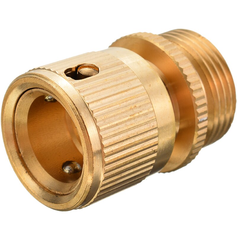 Grifo de latón de 3/4 pulgadas adaptador de conector rápido conectores de agua de jardín para sistema de riego