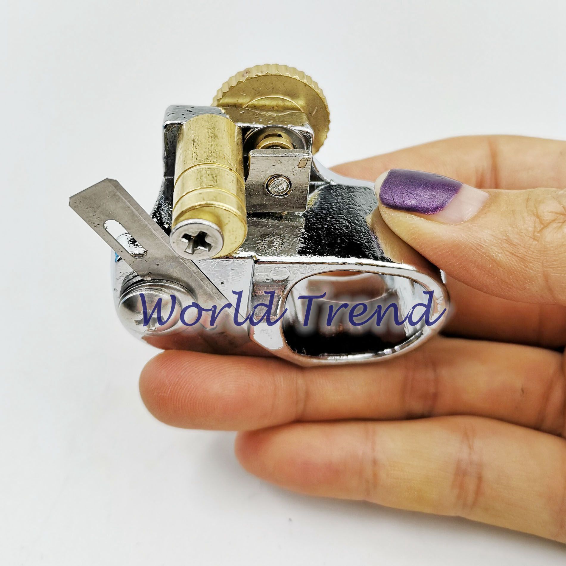 Cortador de tiras y correas con anillo de dedo, herramienta de corte manual de cuero DIY ajustable con cuchillas, herramienta de artesanía de cuero, cortador de correas