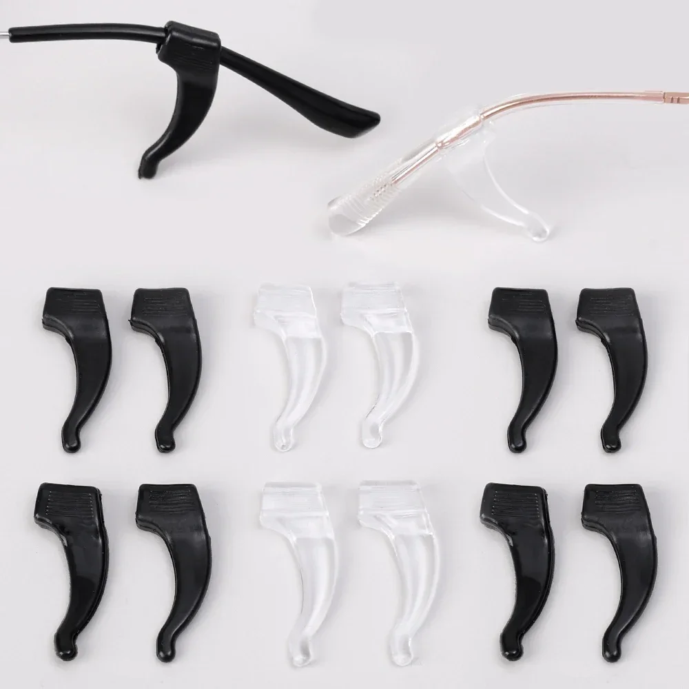 Ganchos antideslizantes de silicona para las orejas, empuñaduras elásticas para gafas, soporte de tapón para la oreja, accesorios de sujeción, soporte para gafas con punta del templo, 50 Uds.