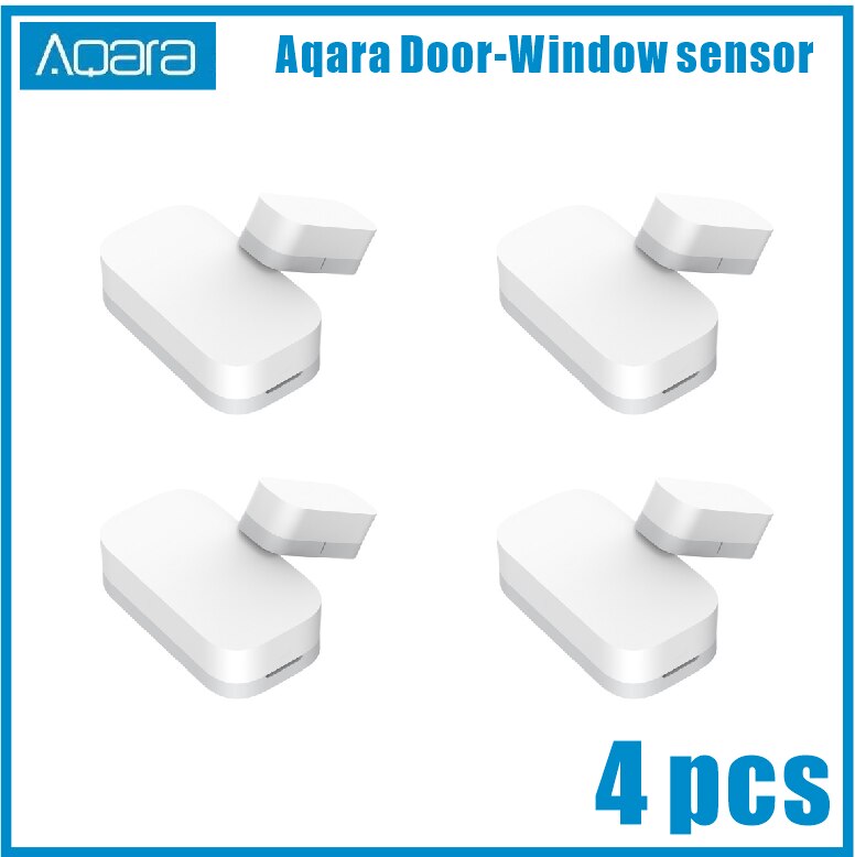 Aqara Door Window Sensor Zigbee Wireless Connection Smart Mini door sensor Work With Xiaomi Mijia Mi Home APP For Android IOS: aqara version 4pcs