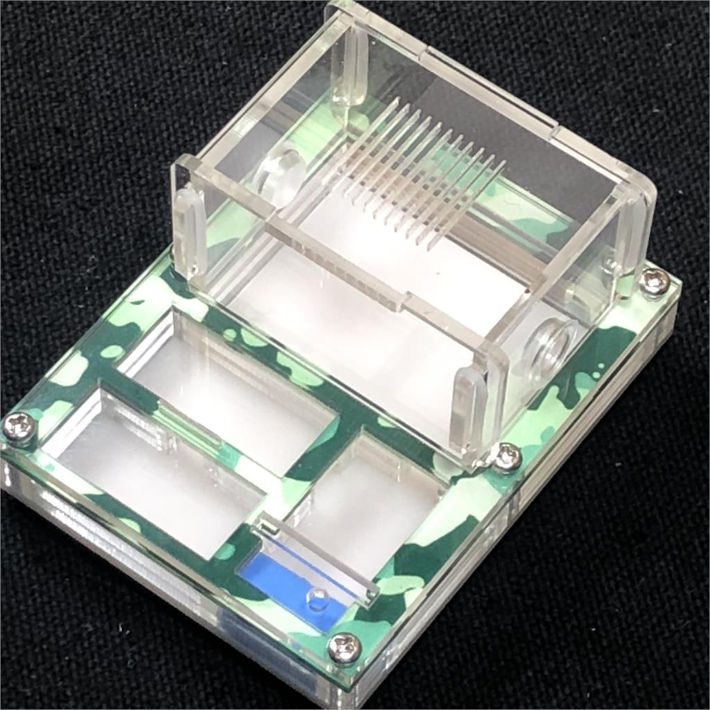 mini DIY akrylowe płaskie farma mrówek gniazdo mrówek z obszarem karmienia mrówka dom dla królowej mrówka układanie jaj mrowisko ze strefą nawilżania: wiosna