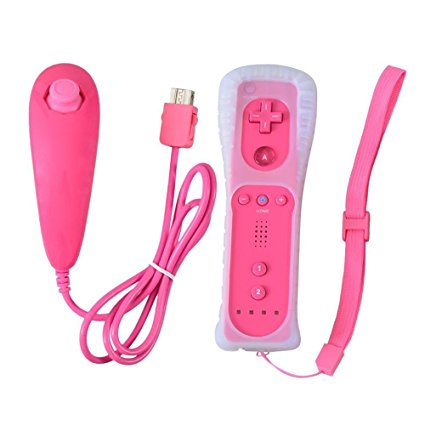 Wii Draadloze GamePad Controller - Zonder Motion Plus - Joystick - voor Nintendo Wii Accessoires: Roze