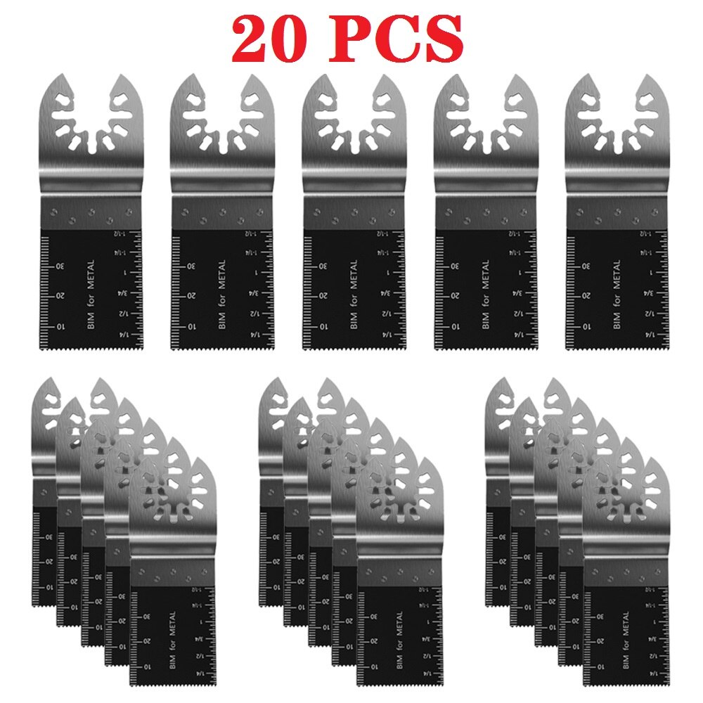 Universal Oscillating Multi Tool Saw Blade Quick Release Dewalt for Renovator Power Tool Wood Cutting 10-121Pcs/Set: 20PCS-1