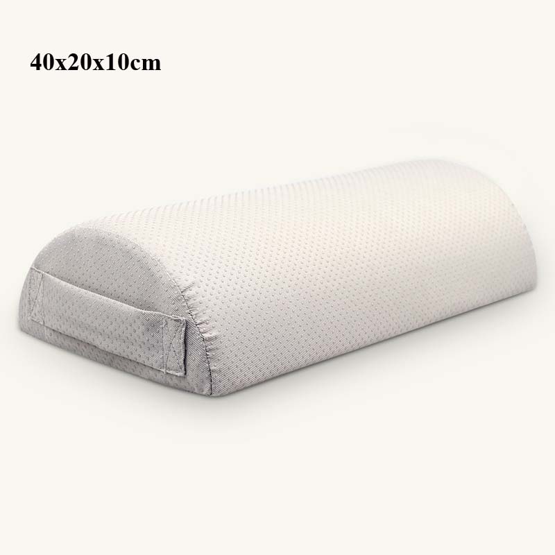 Cojín de espuma viscoelástica para descanso de piernas, almohada de Color sólido para el cuello, reposacabezas, reposapiés, decoración del hogar: net cloth grey