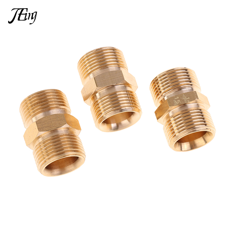 High Pressure Washer Hose Extension Connector Adapter Copper M22 14mm And 15mm Male Thread Female Hose Coupler Adaptor